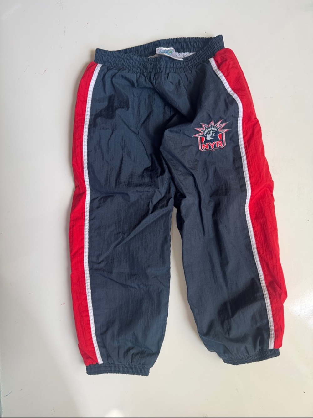 Toddler Vintage 80’s New York Rangers Track Pant - NHL Coolest Kids -24M - 2T